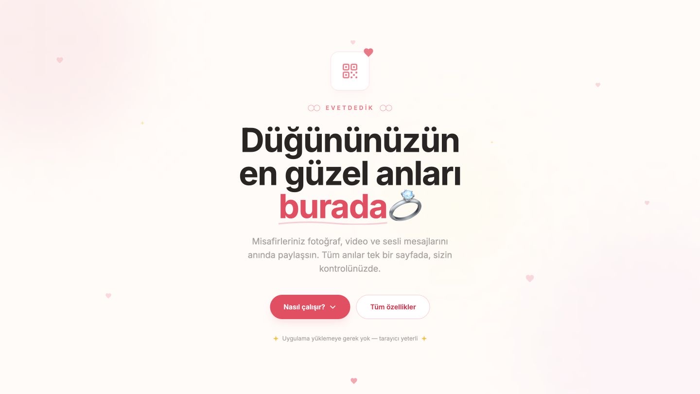 Evet Dedik website